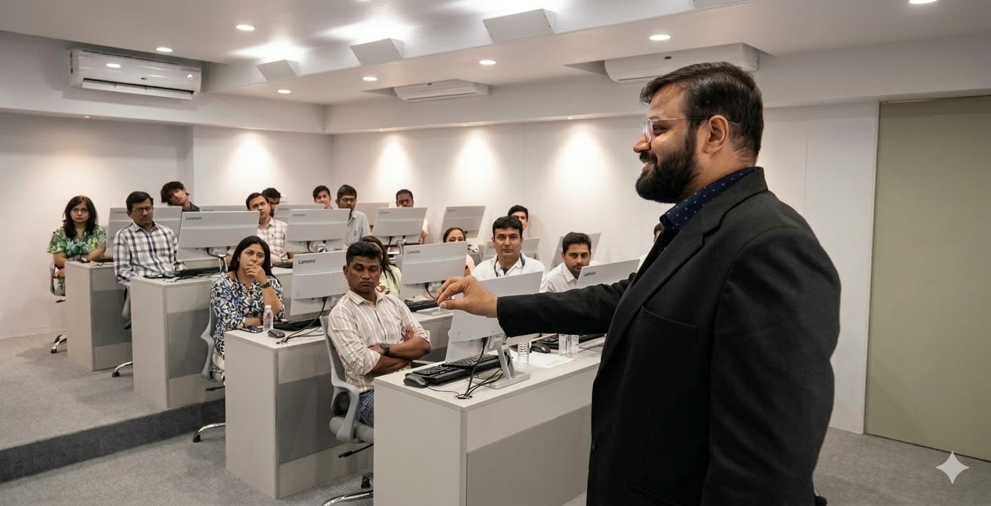 students learning
